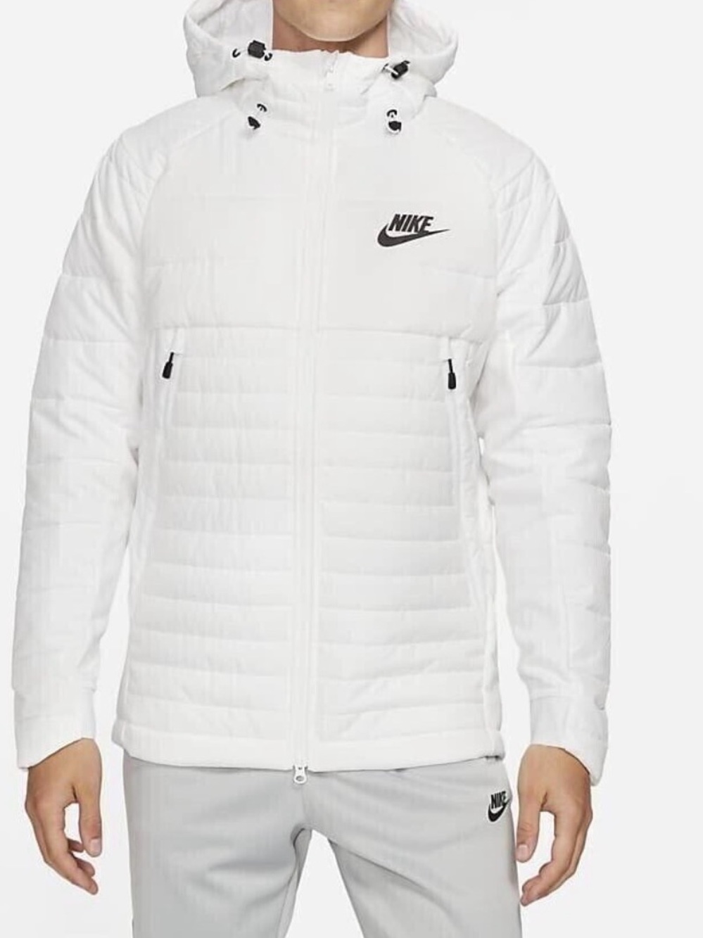 Nike Sportswear
Fill Down Jacket DM1794 White Hooded Puffer coat